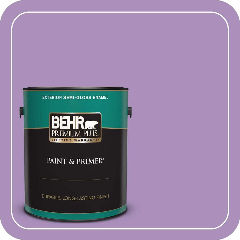 1 gal. #650B-5 Garden Pansy Semi-Gloss Enamel Exterior Paint & Primer price history on PriceWatchPro