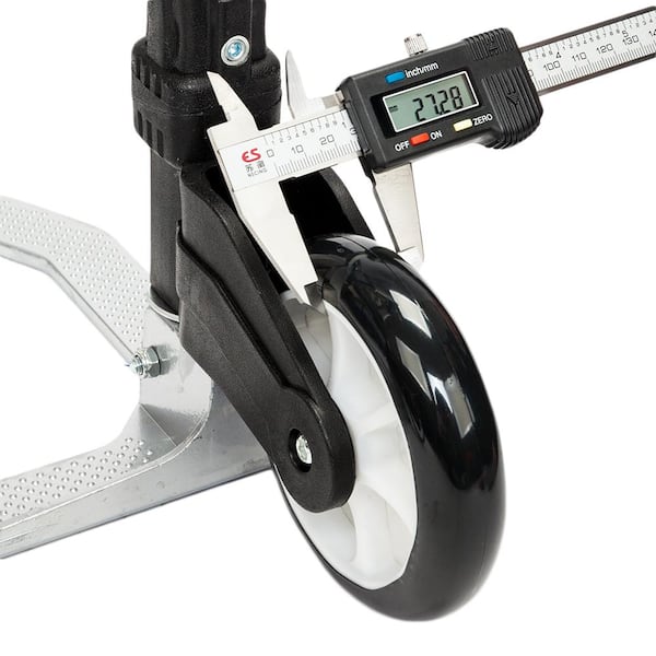 165 lbs. Capacity Aluminium Folding Dolly Push Hand Truck in Black