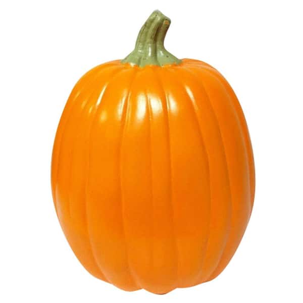 Gemmy 12 in. Carvable Foam Harvest Pumpkin 52965 - The Home Depot