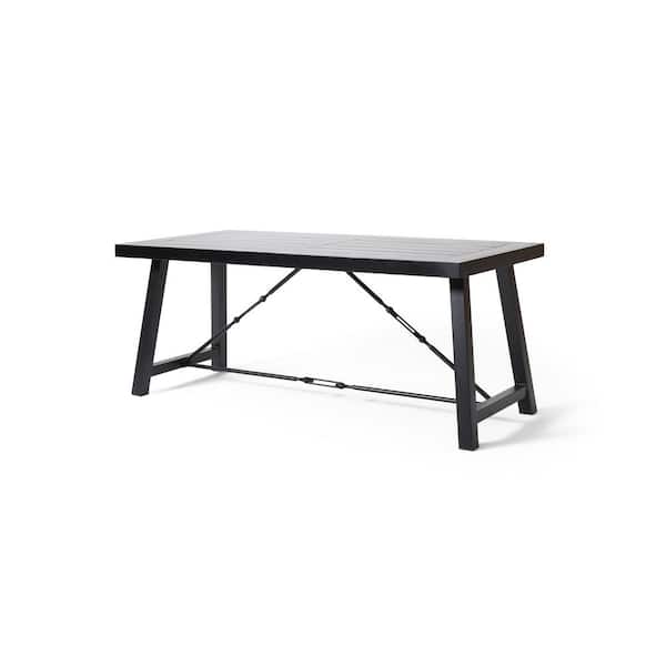 Noble House Aubrie Black Dining Table