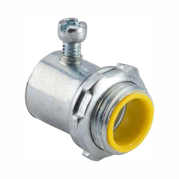 Halex 1/2 in. Electrical Metallic Tube (EMT) Set-Screw Connectors with Insulated Throats (50-Pack)