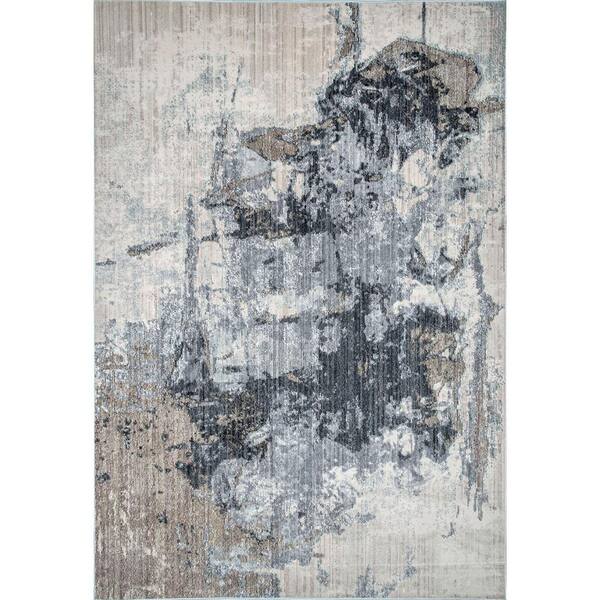 nuLOOM Abstract Rivera Gray 12 ft. x 15 ft. Area Rug MELA06B12015