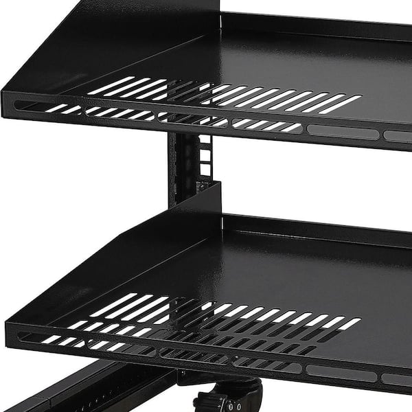 SKYSHALO 9U Open Frame Server Rack 23 in. Steel Household Shelving