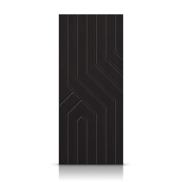 CALHOME 42 in. x 96 in. Hollow Core Black Painted Composite MDF Interior Door Slab