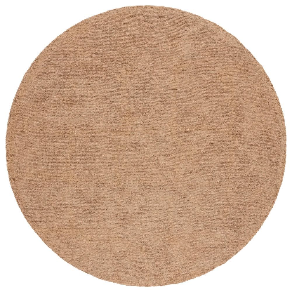 SAFAVIEH Natural Fiber 6 ft. x 6 ft. Natural Modern Solid Round Area ...