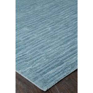 Renzo Blue 12 ft. x 15 ft. Solid Color Area Rug