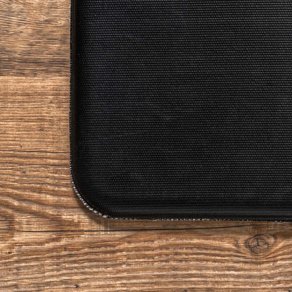 Light Gray Rectangular Anti-Fatigue Comfort Mat with Abstract Pattern