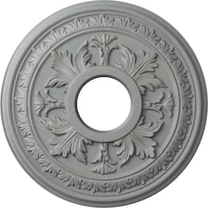 15-3/8" x 4-1/4" I.D. x 1-1/2" Baltimore Urethane Ceiling Medallion (Fits Canopies upto 5-1/2"), Primed White