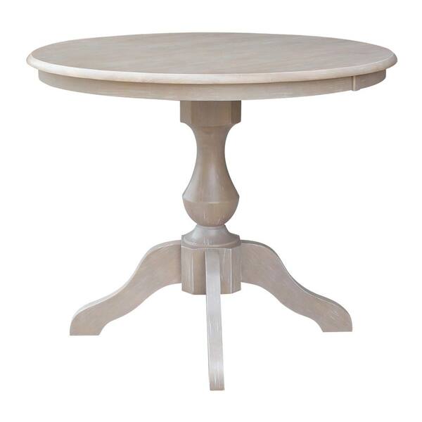 International Concepts Sophia 36 In Round Weathered Taupe Gray Dining Table K09 36rt 11b The Home Depot International Concepts Sophia 36 In, International Concepts Round Dining Table