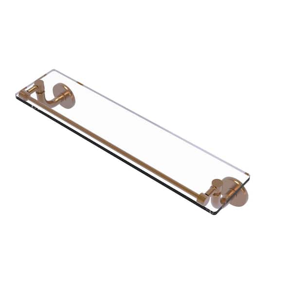 Allied Brass Remi Collection 22 in. Glass Vanity Shelf with Gallery Rail in Brushed Bronze