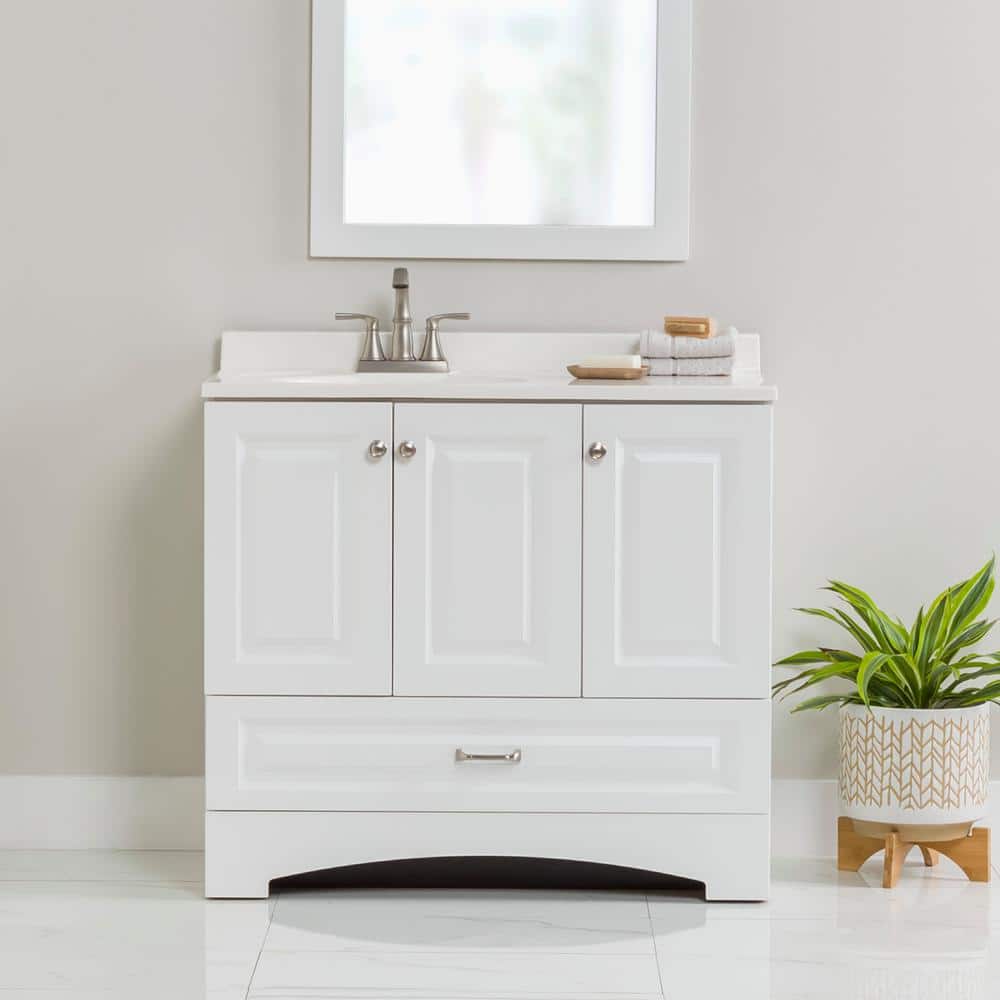 Kent 36 in. Chilled Gray Single Vanity Base Kent 36 in. Chilled Gray Single Vanity Base
