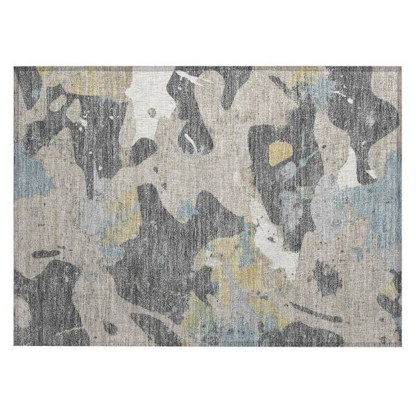 Chantille Machine Washable Indoor/Outdoor Abstract ACN3058 Gray 2 ft. x 3 ft. Accent Rug