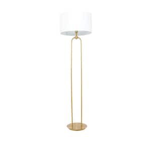 64 in. Gold Metal Paper Clip Floor Lamp