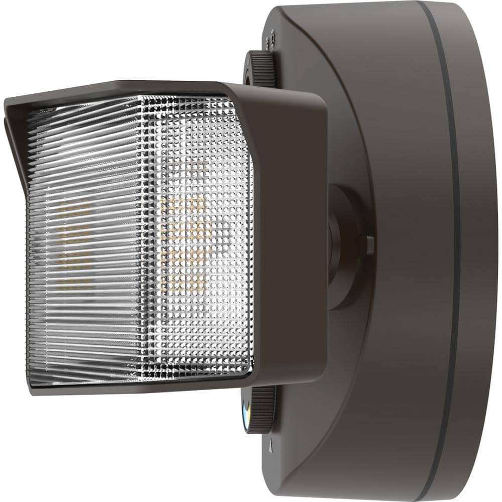 Dark Bronze Dual Head LED Outdoor Security Floodlight