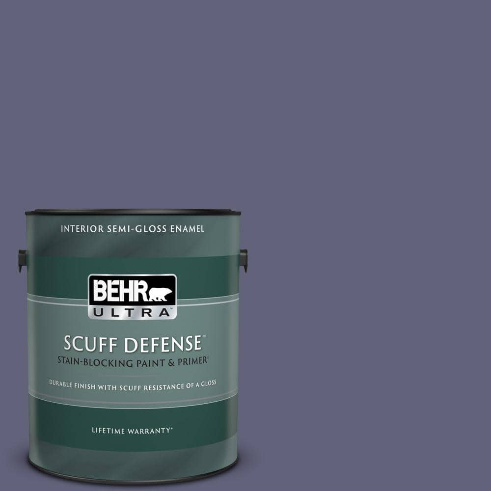 BEHR ULTRA 1 gal. #PMD-44 Twilight Dusk Extra Durable Semi-Gloss Enamel  Interior Paint & Primer 375301 - The Home Depot