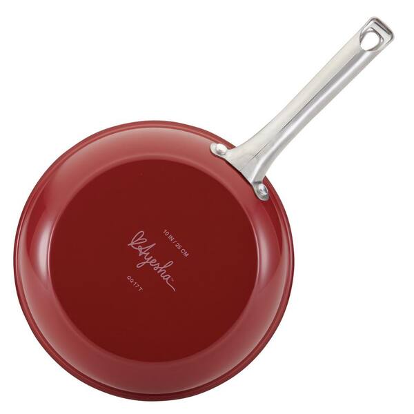 Ayesha Curry 10747 Porcelain Enamel Nonstick Skillet - Pack of 2, Sienna  Red, 1 - Foods Co.