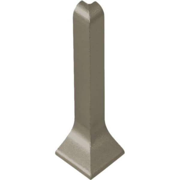 DURAL Construct Skirting 4 in. Ext Crnr Aluminum Anodized Titanium 2 Pcs Molding and Transition Trim