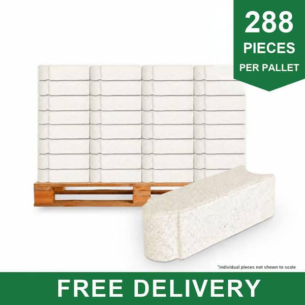 Edgestone 12 in. x 3.5 in. x 3.5 in. Limestone Concrete Edger (288-Pieces/282 sq. ft./Pallet)