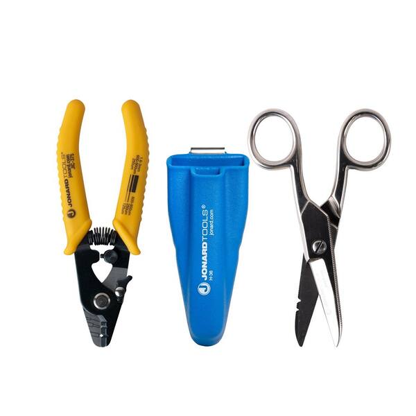 Jonard Fiber Stripper & Scissor Kit Set (3-Piece)