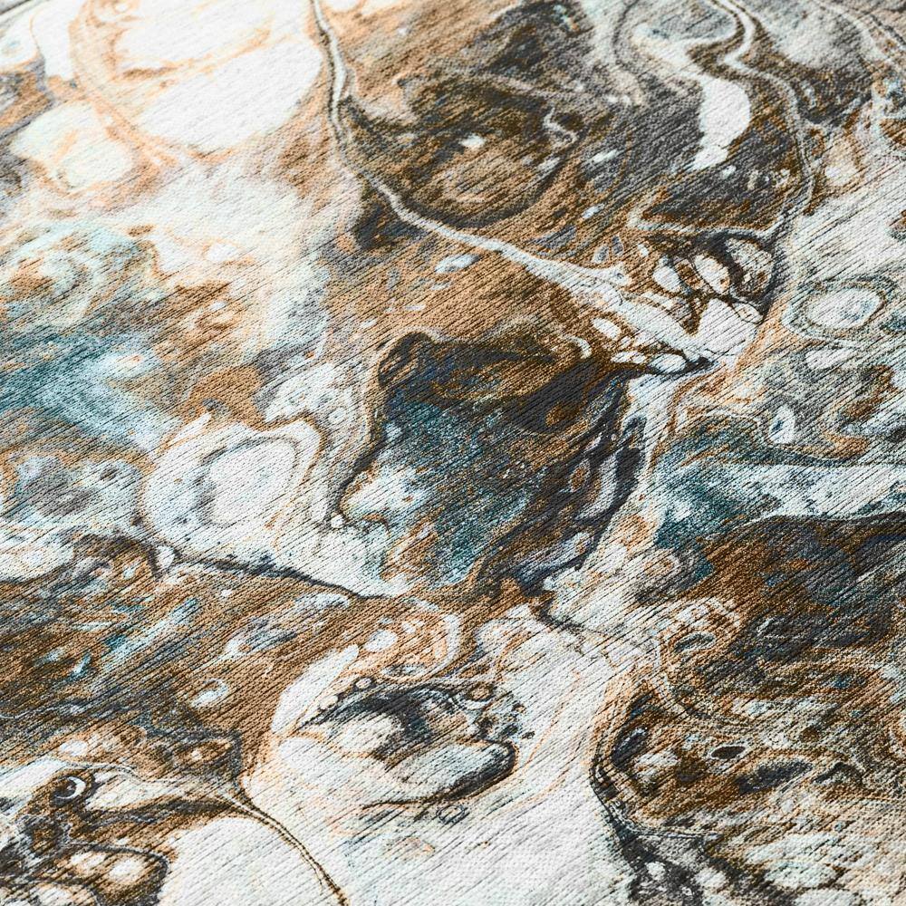 Karina Smoke Gray Abstract Chenille 10' x 14' Area Rug