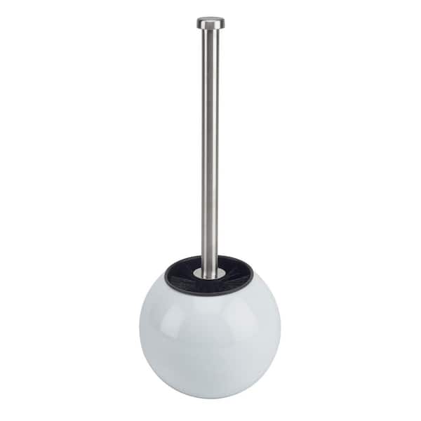 Toilet Brush with Globe Design in White