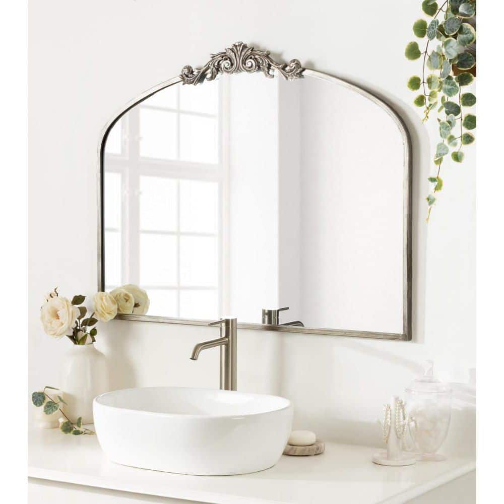 Arendahl Traditional Silver Arch Wall Mirror 40.5" x 34.5"