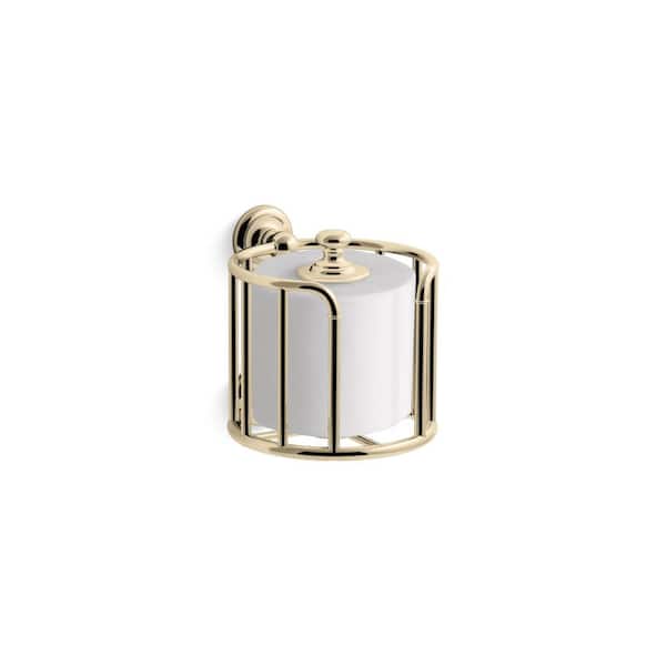 Artifacts Wall Mounted Toilet Paper Carriage in Vibrant French Gold