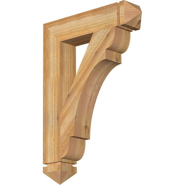 Ekena Millwork 4 in. x 28 in. x 20 in. Western Red Cedar Olympic Arts and Crafts Rough Sawn