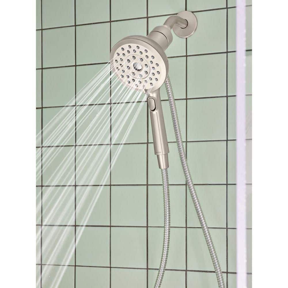 Verso Brushed Nickel Handheld Shower with Magnetix Docking