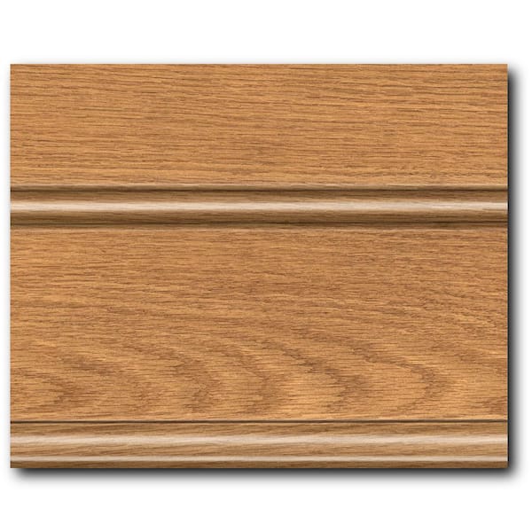 KraftMaid 4 in. x 3 in. Finish Chip Cabinet Color Sample in Honey Spice Oak