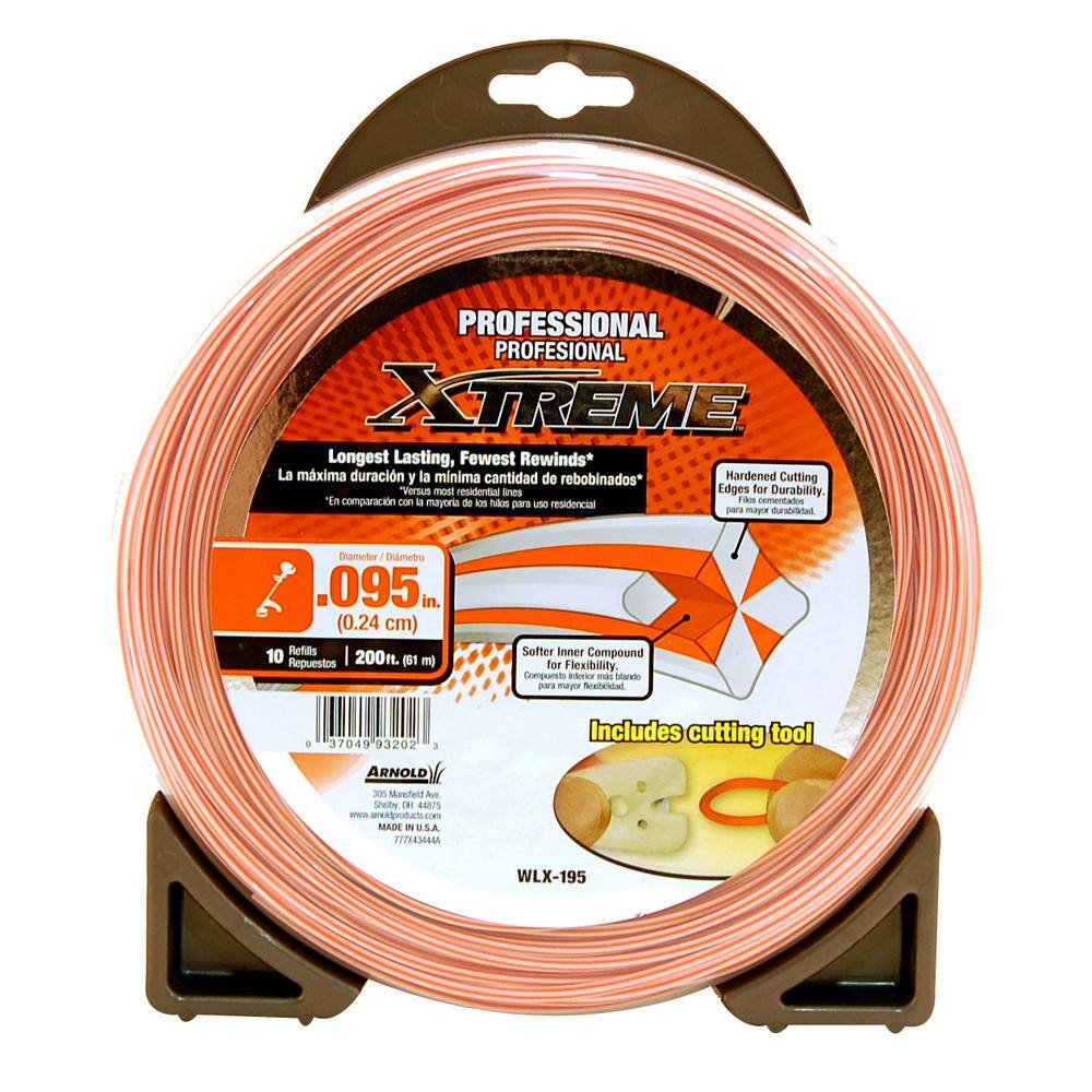 thumbnail image 2 of Arnold Xtreme Professional Trimmer Line 0.095″ X 100 Ft – 5 Refill Packs 2 of 6