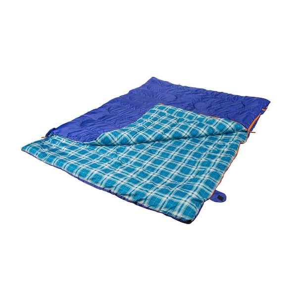 KingCamp Cotton Flannel Sleeping Bag, Big and Tall Sleeping Bags for Adults Cold Weather, Zip Together for 2p Sleeping Bag for 3 Season, Lightweight