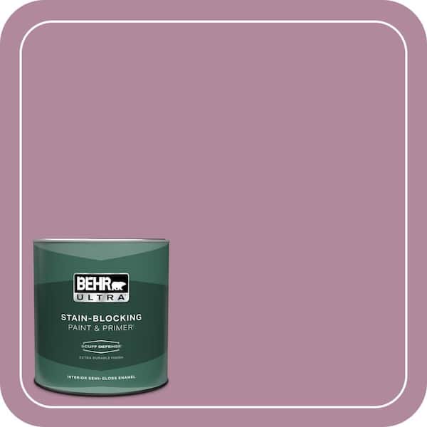 BEHR ULTRA 1 qt. #690D-5 Winsome Rose Extra Durable Semi-Gloss Enamel Interior Paint & Primer