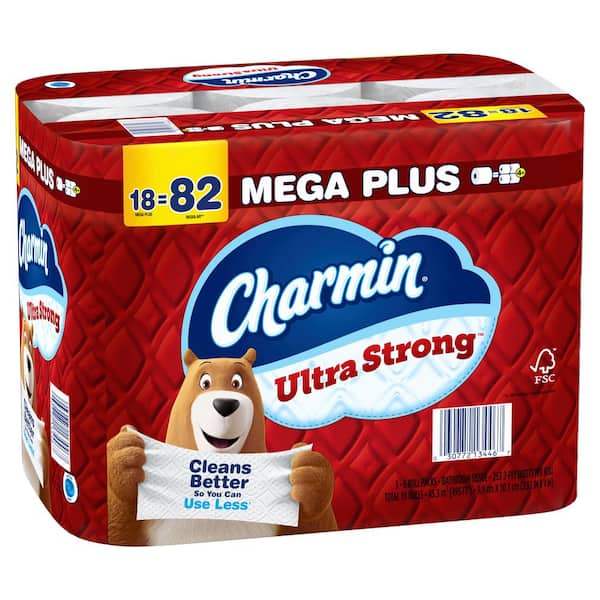 Charmin Ultra Strong Toilet Paper Roll (18 Mega Plus Rolls)