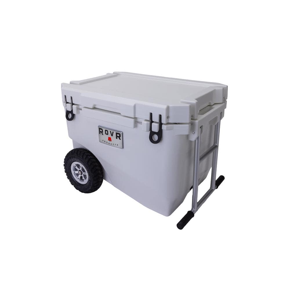 RovR RollR 60 (60 Qt.) Cooler with Air Inflated Tires in Powder ...