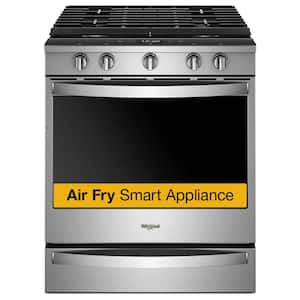 5.8 cu. ft. Smart Slide-In Gas Range with Air Fry, When Connected in Resistant Stainless Steel