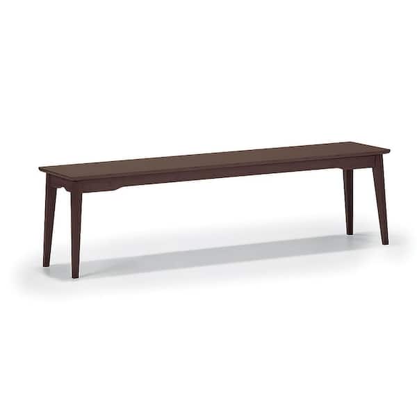 Greenington Currant Brown Black Walnut Long Bench 14 L x 64 W X 17.5 H