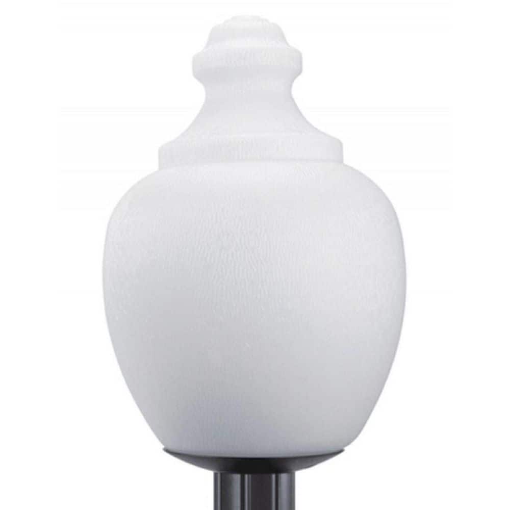20 in. 1-Light Acorn Opal Poly and Black Aluminum Hardwired Weather Resistant Outdoor Post Light with 3000K LED Bulb price history on PriceWatchPro