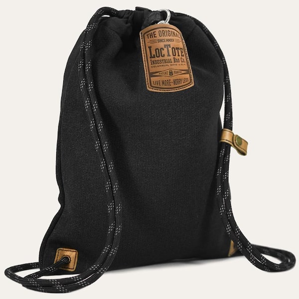 Loctote Flak Sack II 18 in. Black Backpack with Theft Proof Features