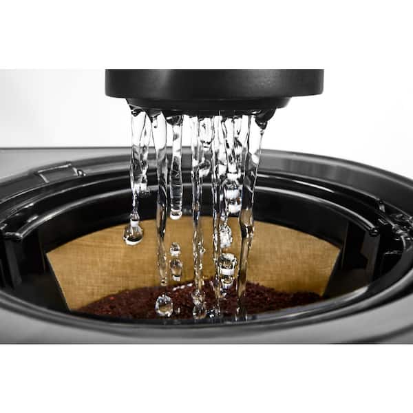 KitchenAid 12-Cup Drip Coffee Maker with Spiral Showerhead & Warming Plate|  Onyx Black