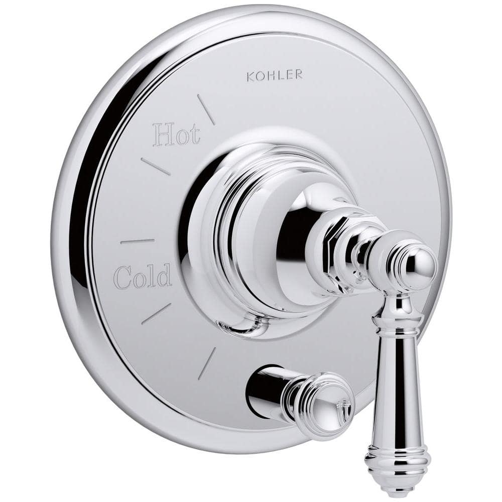KOHLER Artifacts Lever 1-Handle Rite-Temp Pressure Balancing Valve Trim Kit  in Polished Chrome (Valve Not Included) K-T72768-4-CP The Home Depot