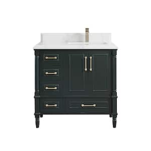 Willow Collections Hudson 48 in. W x 22 in. D x 36 in. H Bath Vanity in ...