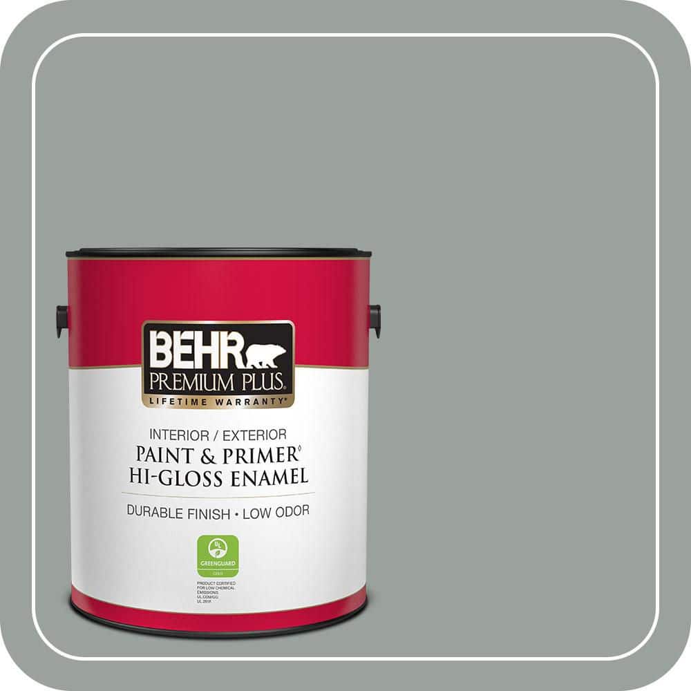 1 gal. #PPU11-16 Brampton Gray Hi-Gloss Enamel Interior/Exterior Paint & Primer price history on PriceWatchPro