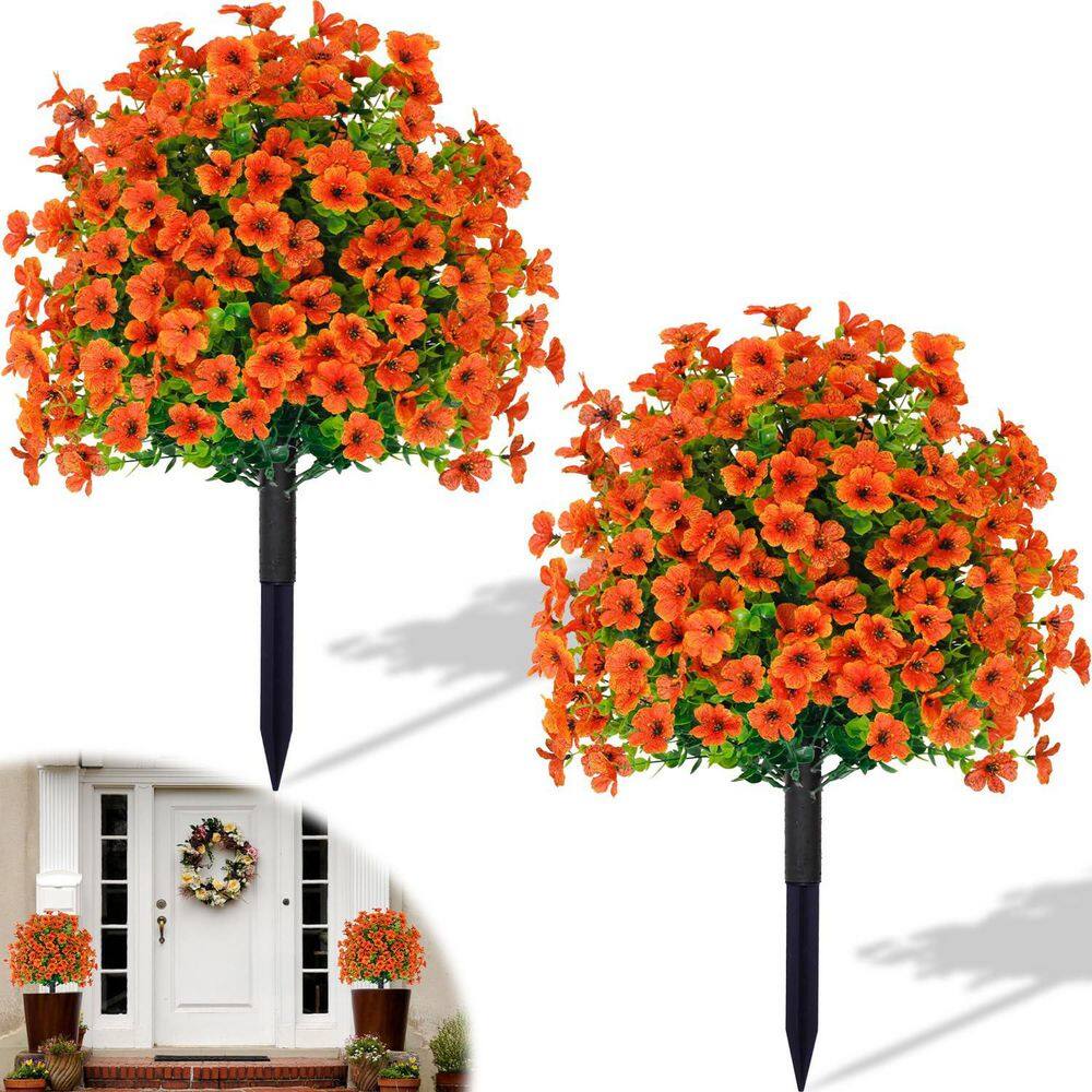 22 ft. Artificial Boxwood Tree 2-Pack Outdoor UV Resistant Fake Green Plant Bushes with Stake for Yard Patio price history on PriceWatchPro