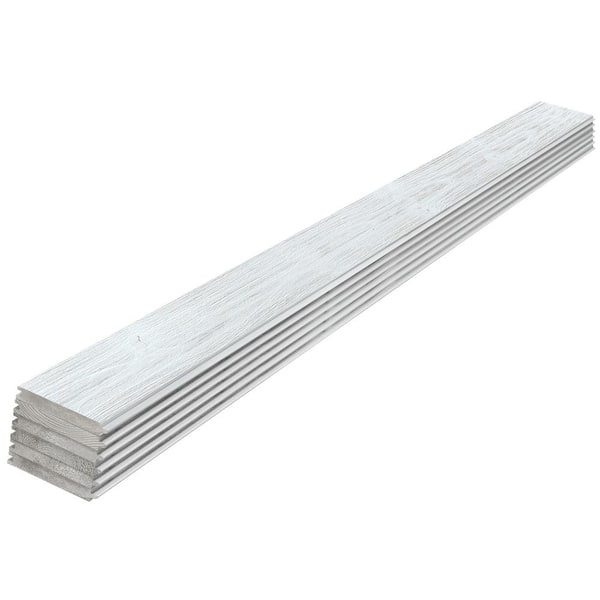 Edge 1 in. x 6 in. x 8 ft. Thermally Modified Glacier Pine Tongue and Groove Weathered Barn Wood Boards (6-Pack)