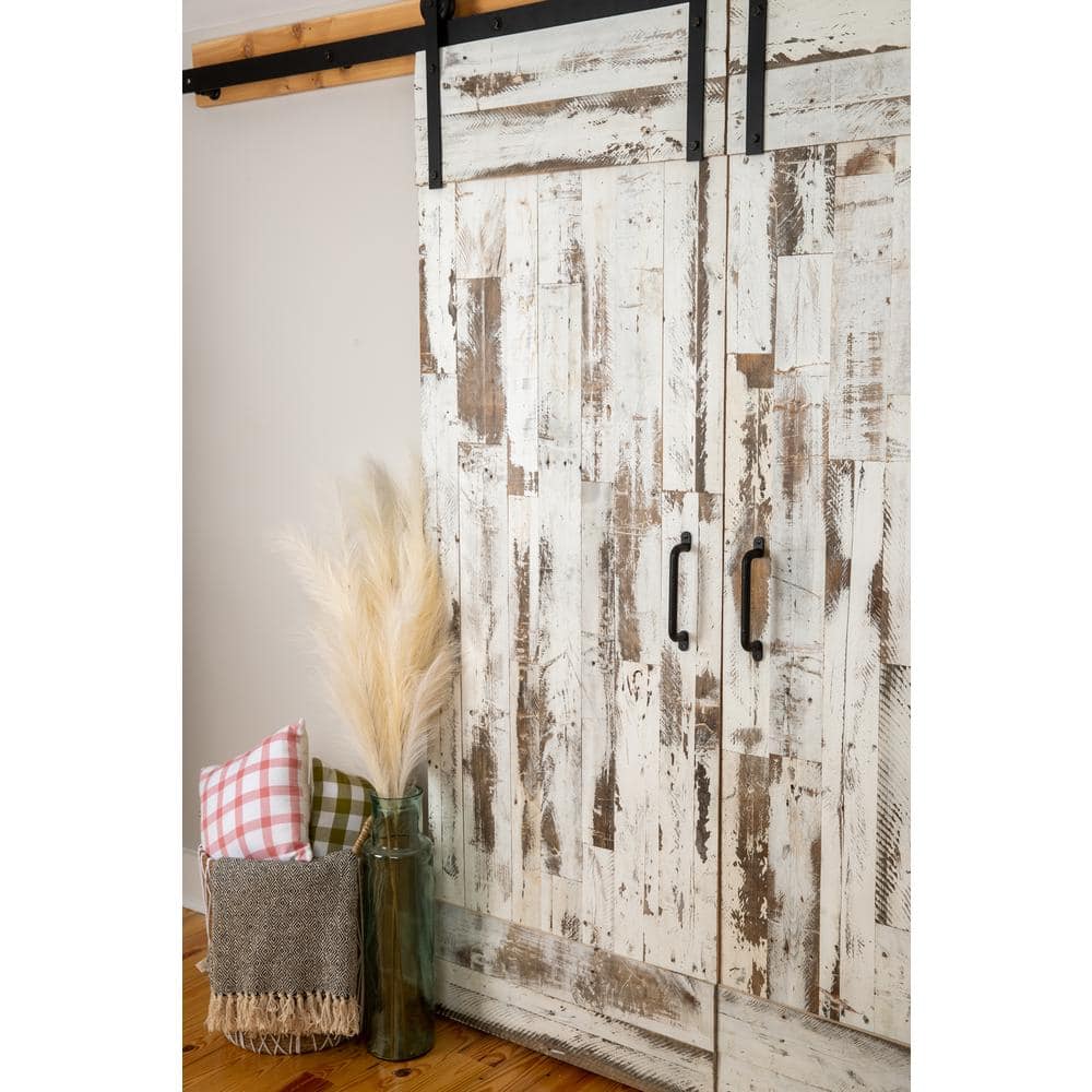 Vintage Harvest Whitewashed Barnwood Wall Paneling Kit