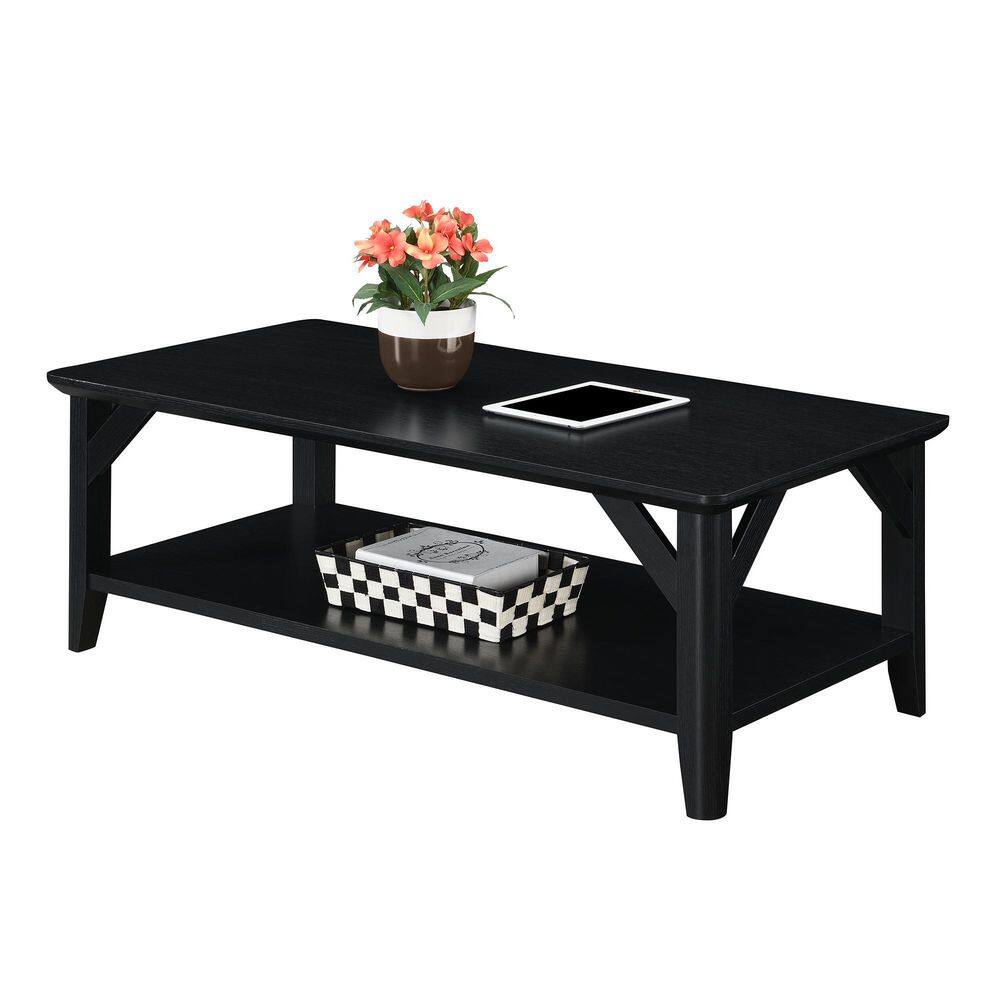 Rustic Winston Rectangular Outdoor Coffee Table in Woodgrain