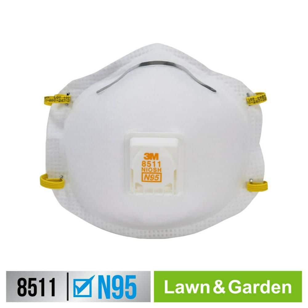 N95 Lawn and Garden Valved Respirator Dust Mask (2-Pack) (Case of 6)