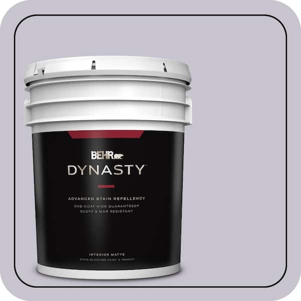 BEHR DYNASTY 5 gal. #N560-1 Posture and Pose Matte Interior Stain-Blocking Paint & Primer