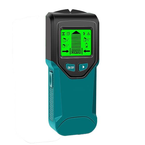 5 in 1 Electronic Stud Finder Wall Scanner with Digital LCD Display Intelligent Smart Chip Peacock Blue